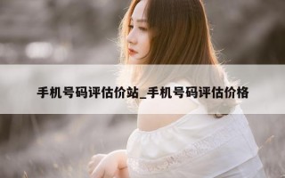 手机号码评估价站_手机号码评估价格