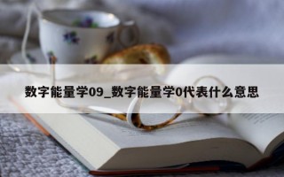 数字能量学 09_数字能量学 0 代表什么意思