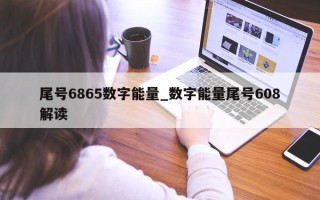 尾号 6865 数字能量_数字能量尾号 608 解读