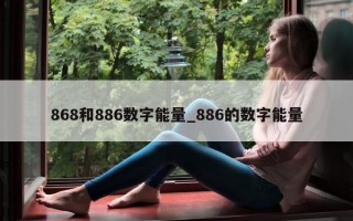 868 和 886 数字能量_886 的数字能量