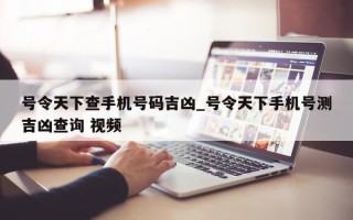 号令天下查手机号码吉凶_号令天下手机号测吉凶查询 视频