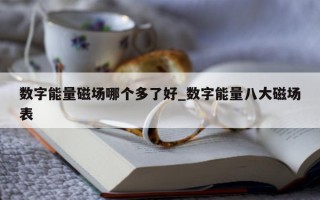 数字能量磁场哪个多了好_数字能量八大磁场表