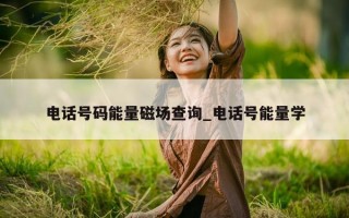 电话号码能量磁场查询_电话号能量学