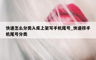 快递怎么分类入库上架写手机尾号_快递按手机尾号分类