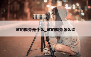 欲的偏旁是什么_欲的偏旁怎么读