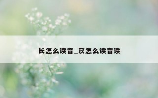 长怎么读音_苡怎么读音读