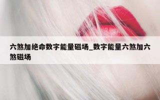 六煞加绝命数字能量磁场_数字能量六煞加六煞磁场