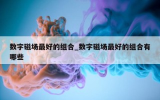 数字磁场最好的组合_数字磁场最好的组合有哪些