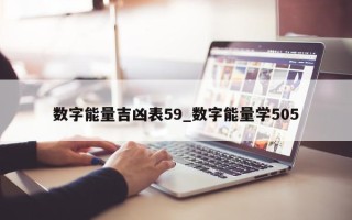 数字能量吉凶表 59_数字能量学 505