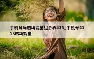 手机号码磁场能量组合表 413_手机号 4113 磁场能量