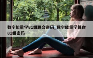 数字能量学 81 组联合密码_数字能量学算命 81 组密码