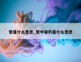 管是什么意思_管中窥豹是什么意思