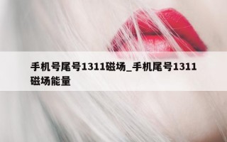 手机号尾号 1311 磁场_手机尾号 1311 磁场能量