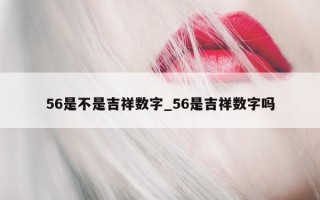 56 是不是吉祥数字_56 是吉祥数字吗