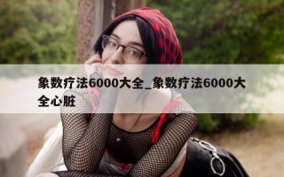 象数疗法 6000 大全_象数疗法 6000 大全心脏