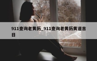 911 查询老黄历_911 查询老黄历黄道吉日