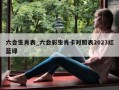 六合生肖表_六会彩生肖卡对照表2023红蓝绿