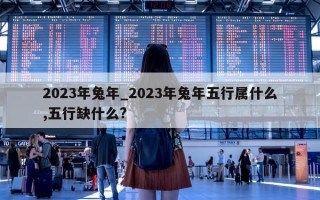 2023 年兔年_2023 年兔年五行属什么, 五行缺什么?