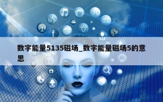 数字能量 5135 磁场_数字能量磁场 5 的意思