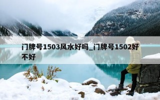 门牌号 1503 风水好吗_门牌号 1502 好不好