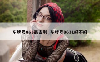 车牌号 863 最吉利_车牌号 8631 好不好