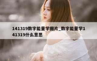 141319 数字能量学图片_数字能量学 141319 什么意思