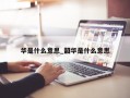 华是什么意思_韶华是什么意思