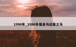 1990 年_1990 年是金马还是土马