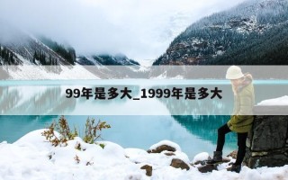 99 年是多大_1999 年是多大