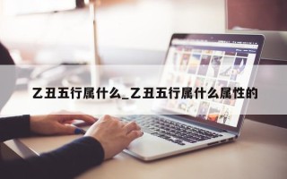 乙丑五行属什么_乙丑五行属什么属性的