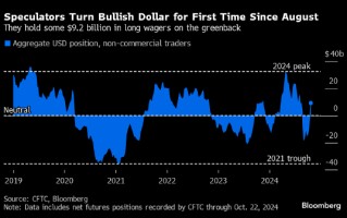美国大选进入白热化 投机交易员自 8 月以来首次做多美元
