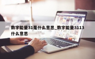 数字能量 31 是什么意思_数字能量 3113 什么意思