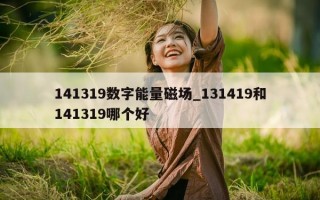 141319 数字能量磁场_131419 和 141319 哪个好