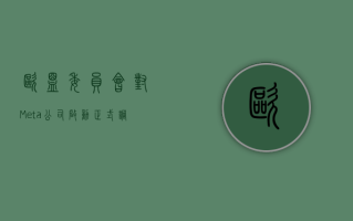 欧盟委员会对 Meta 公司启动正式调查程序