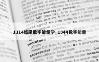 1314 结尾数字能量学_1344 数字能量