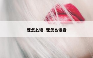 芰怎么读_芰怎么读音