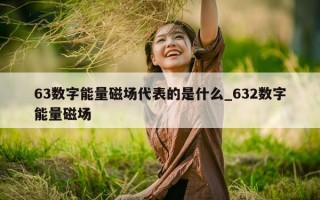 63 数字能量磁场代表的是什么_632 数字能量磁场