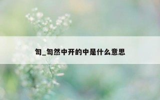 訇_訇然中开的中是什么意思