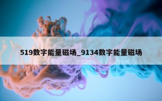 519 数字能量磁场_9134 数字能量磁场