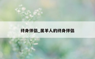 终身伴侣_属羊人的终身伴侣