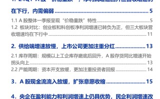 申万宏源策略：价稳量跌、产能供给放慢更加注重分红