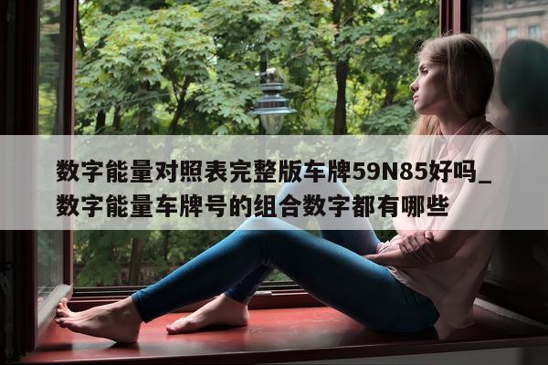 数字能量对照表完整版车牌 59N85 好吗_数字能量车牌号的组合数字都有哪些 - 第 1 张图片 - 小城生活