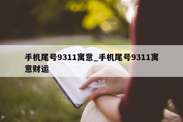 手机尾号 9311 寓意_手机尾号 9311 寓意财运 - 第 1 张图片 - 小城生活