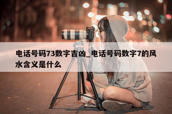 电话号码 73 数字吉凶_电话号码数字 7 的风水含义是什么 - 第 1 张图片 - 小城生活