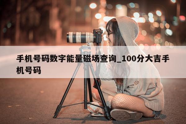 手机号码数字能量磁场查询_100 分大吉手机号码 - 第 1 张图片 - 小城生活