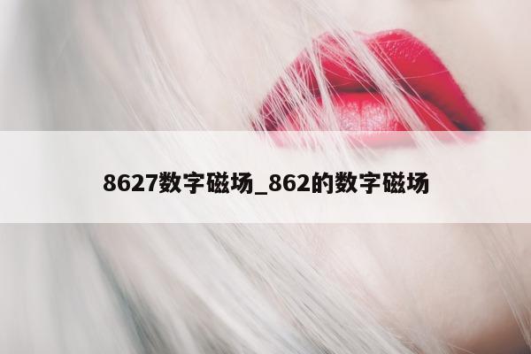 8627 数字磁场_862 的数字磁场 - 第 1 张图片 - 小城生活