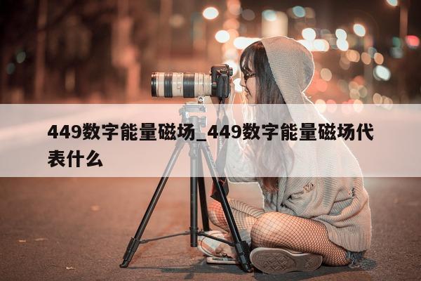 449 数字能量磁场_449 数字能量磁场代表什么 - 第 1 张图片 - 小城生活