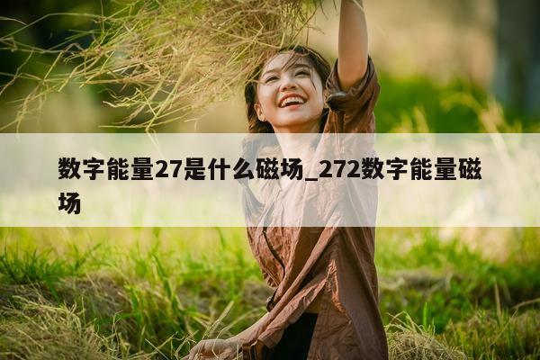 数字能量 27 是什么磁场_272 数字能量磁场 - 第 1 张图片 - 小城生活