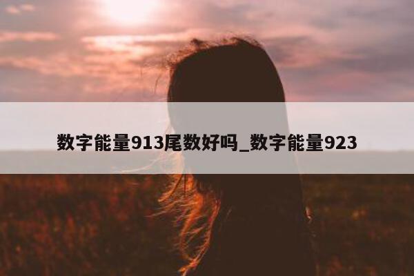 数字能量 913 尾数好吗_数字能量 923- 第 1 张图片 - 小城生活