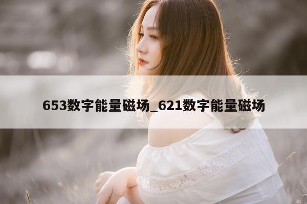 653 数字能量磁场_621 数字能量磁场 - 第 1 张图片 - 小城生活